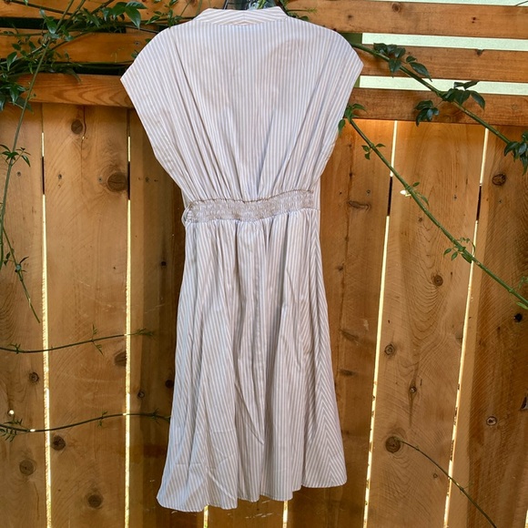 Wesc Cream and white Midi Dress - Picture 5 of 6